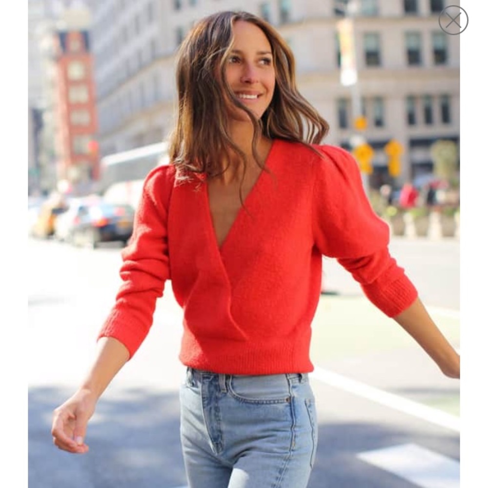 #SomethingNavy Surplice Sweater via #Nordstrom